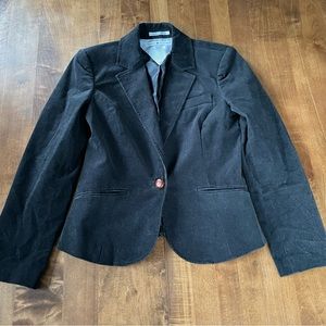Tommy Hilfiger Size 6 Black Corduroy Blazer